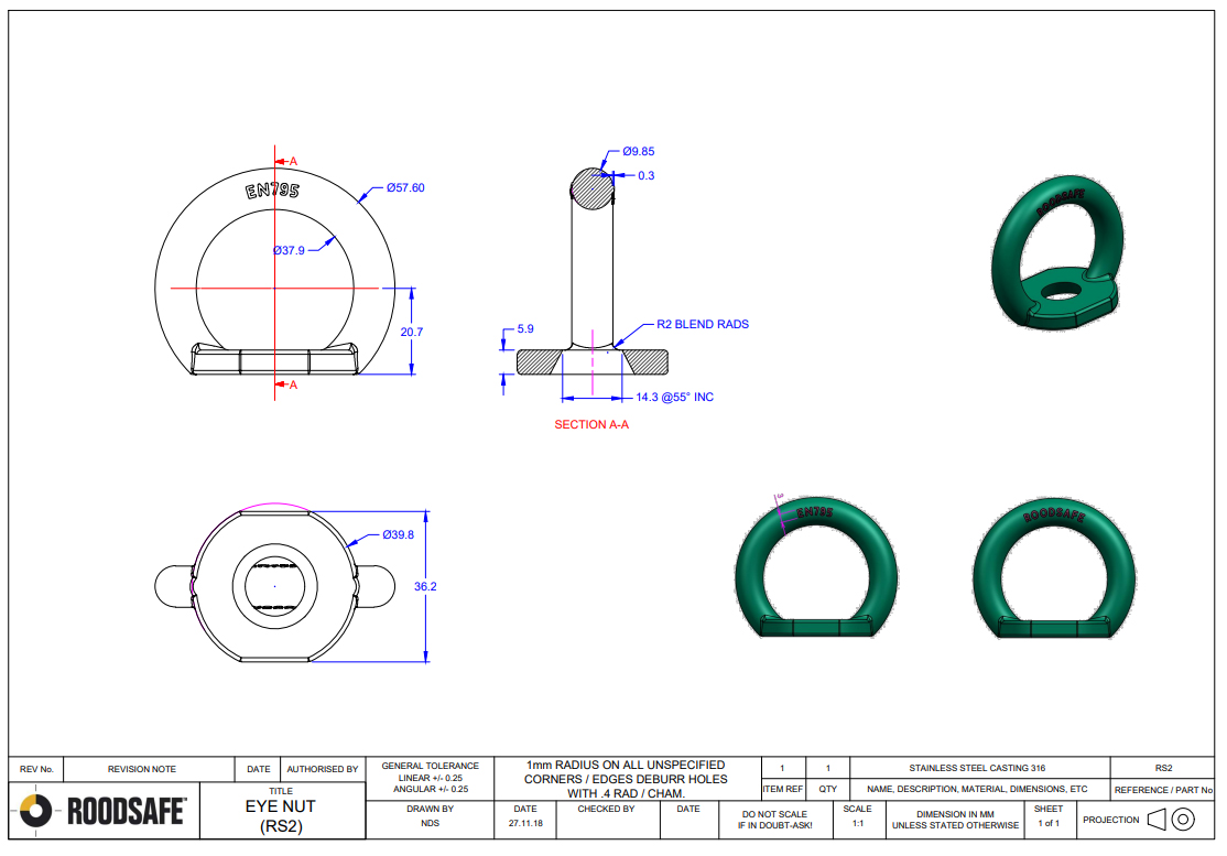 Roodsafe D-Ring