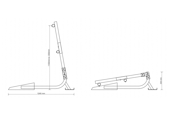 Free Standing Folding Edge